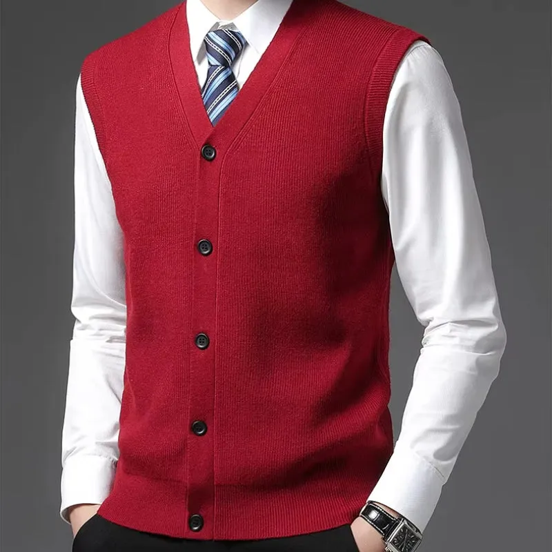 TAILORED WOOL BLEND VEST