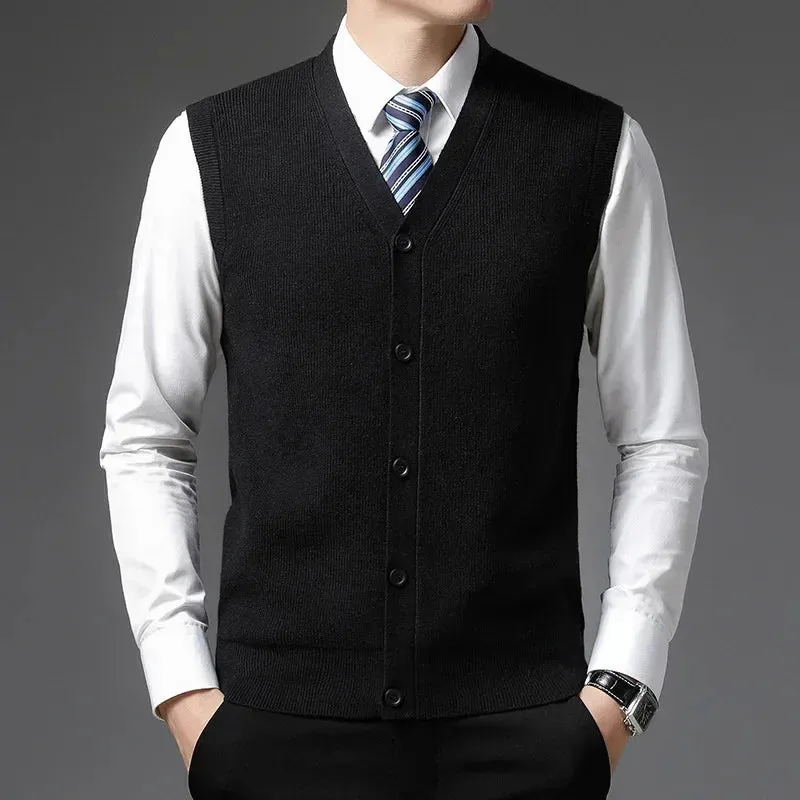 TAILORED WOOL BLEND VEST