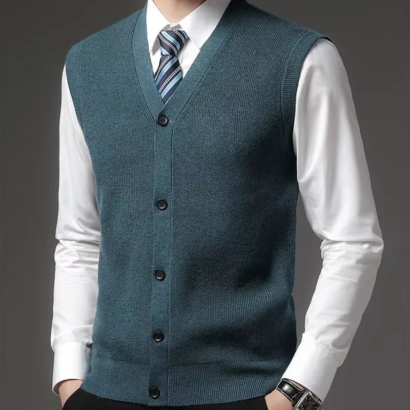 TAILORED WOOL BLEND VEST