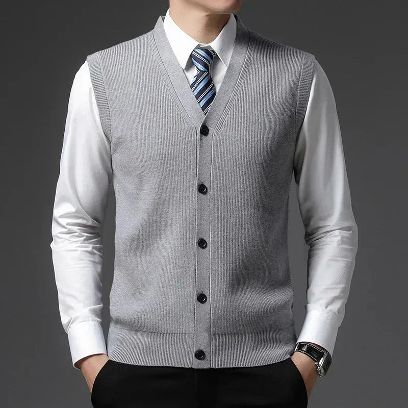 TAILORED WOOL BLEND VEST