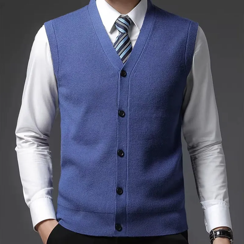 TAILORED WOOL BLEND VEST