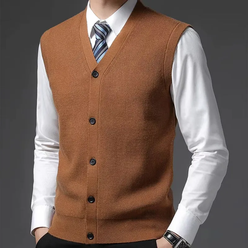 TAILORED WOOL BLEND VEST