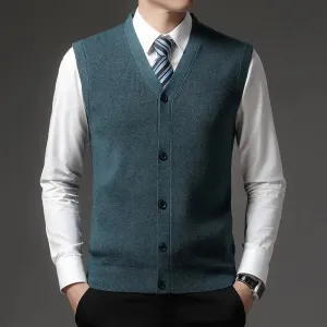 TAILORED WOOL BLEND VEST