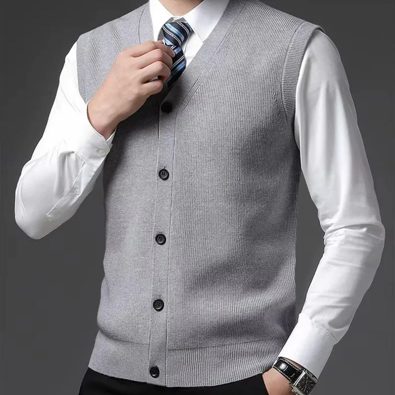 TAILORED WOOL BLEND VEST