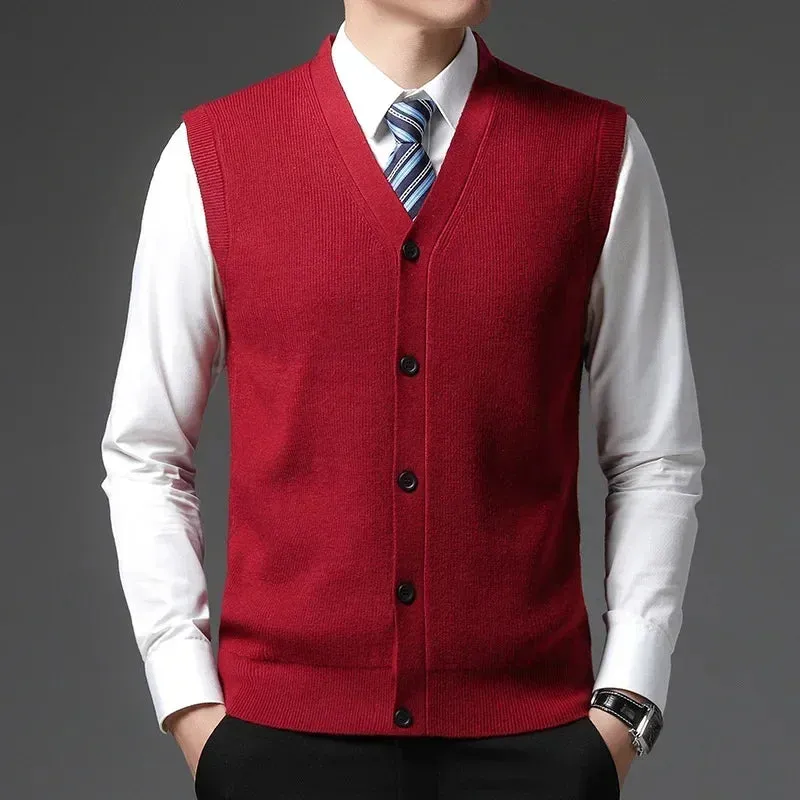 TAILORED WOOL BLEND VEST