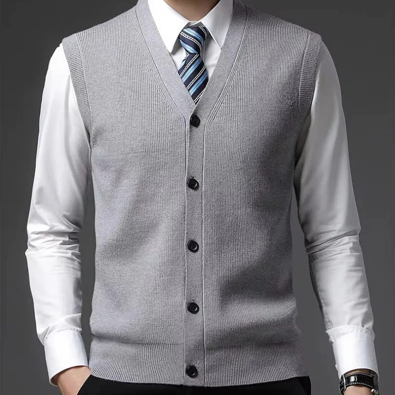 TAILORED WOOL BLEND VEST