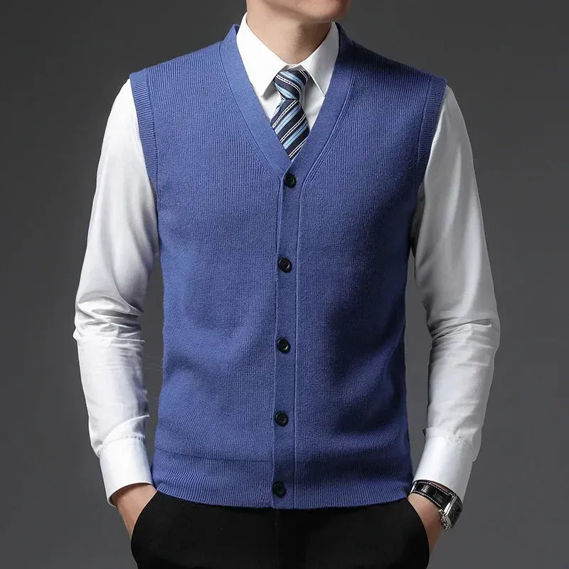 TAILORED WOOL BLEND VEST