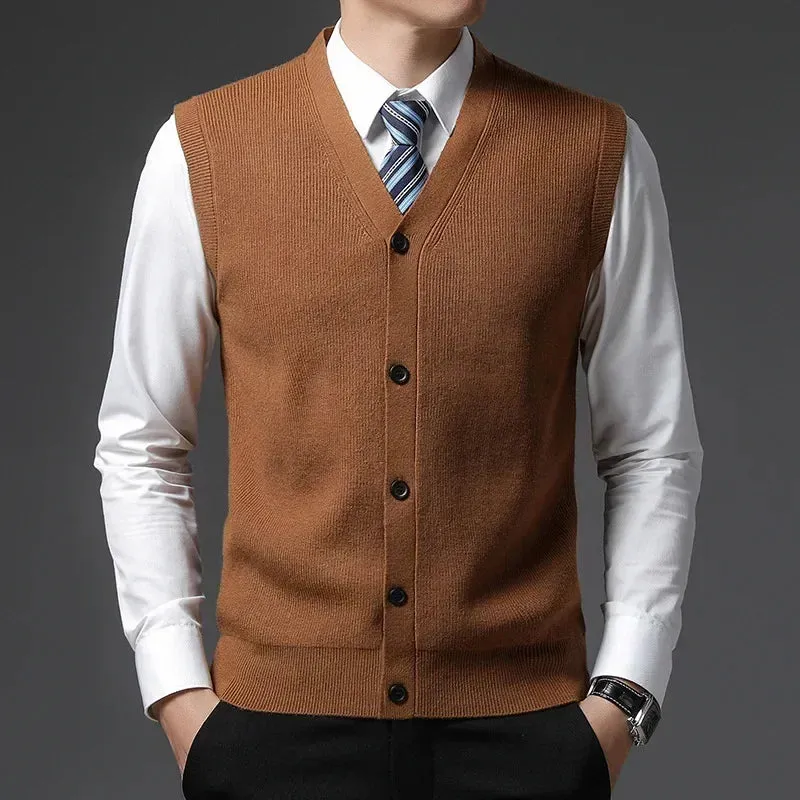 TAILORED WOOL BLEND VEST