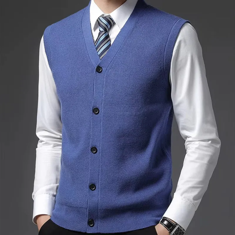 TAILORED WOOL BLEND VEST