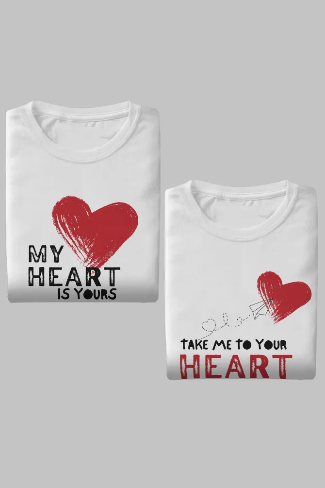 Take My Heart Couple T Shirt