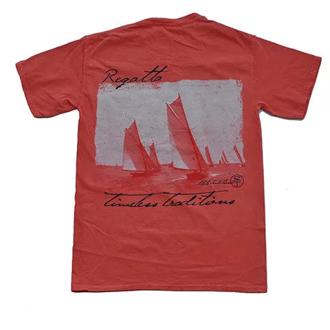 Timeless Traditions Regatta T-Shirt Bright Salmon