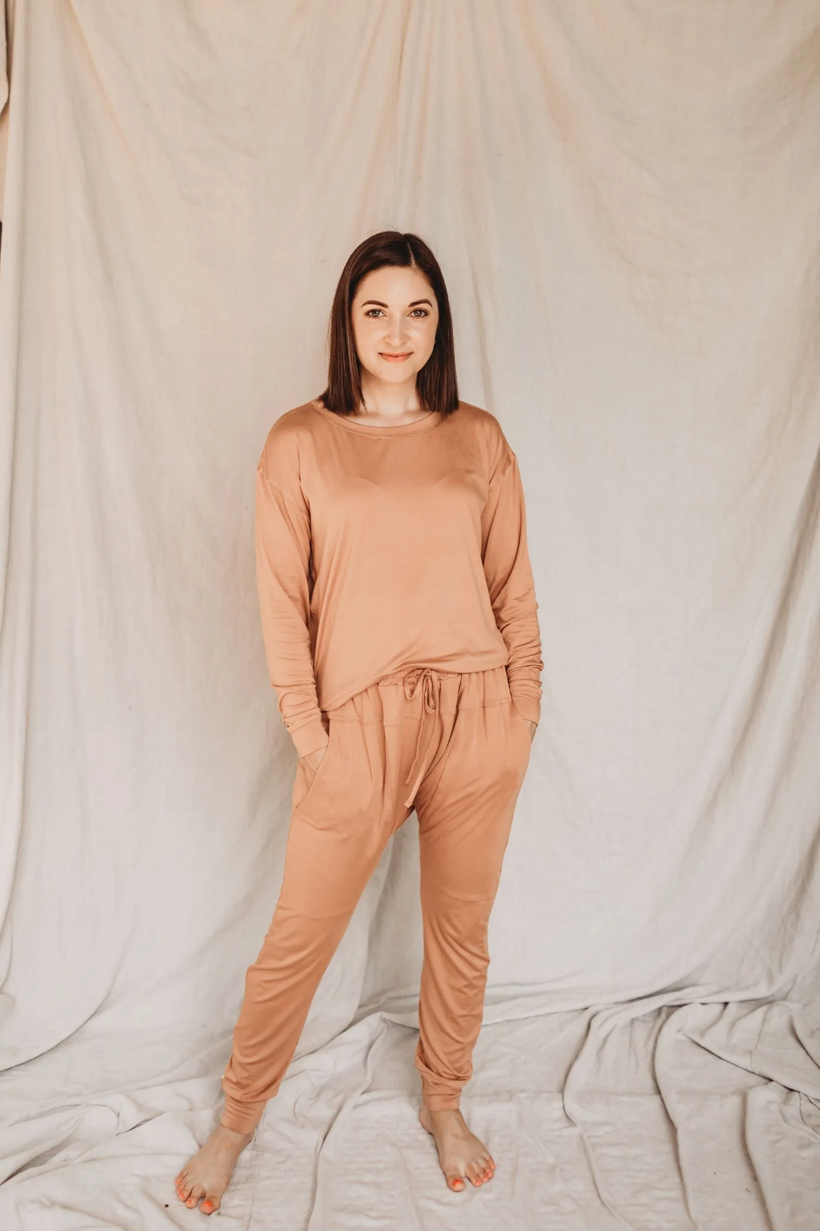 Weekender Pullover - Woman - Luxe Bamboo - Clay