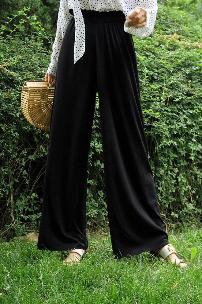 Wide leg High waist pants J028